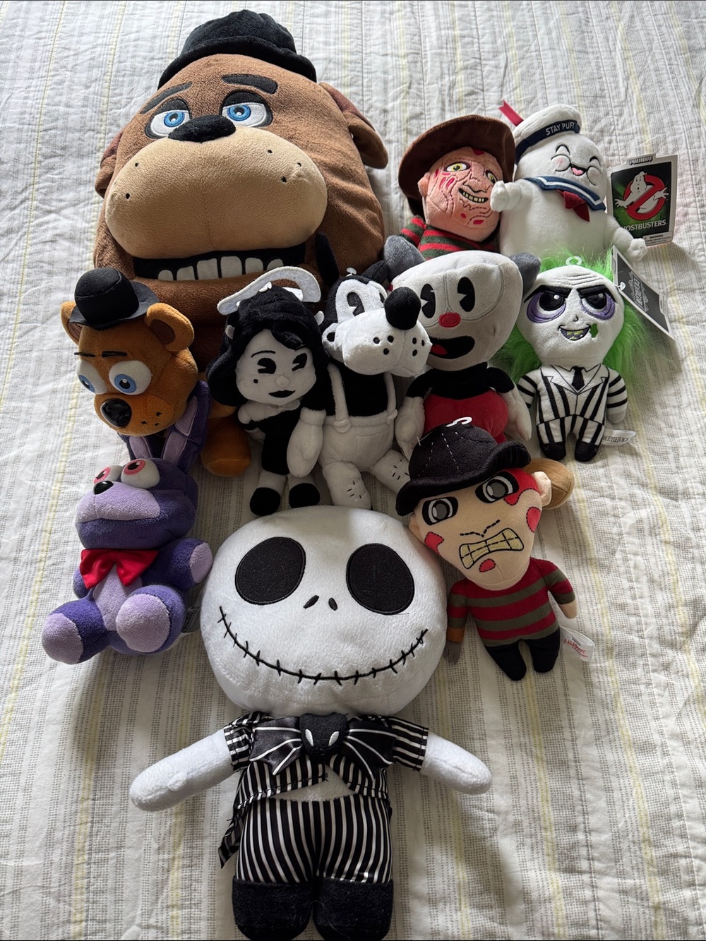 11 Assorted Horror Character Plush Toy Bundle - Mixed Colors/ Size - Multi-Brand